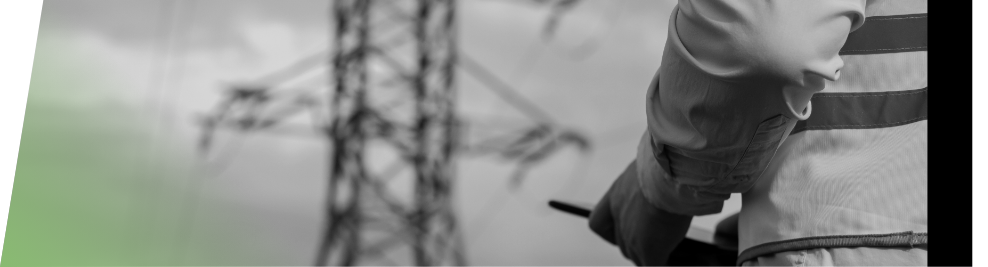 Trabalhador e torre de energia